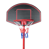 Tabela de basquete infantil móvel com poste, quadro plástico e aro Pista e Campo