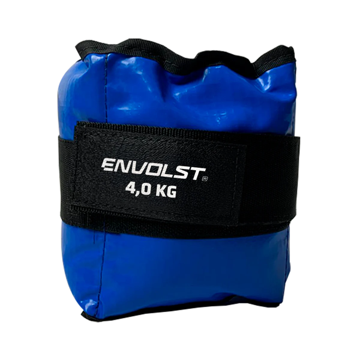 Tornozeleira caneleira em vinilona azul profissional 4kg Envolst - par