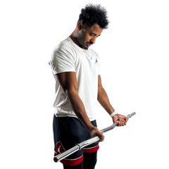 Barra de Musculação W 1,20m Maciça 28mm e Presilhas Envolst