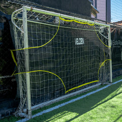 Rede de nylon vazada para trave de futebol society (5~5,20m) treinamento de pontaria Velden - par