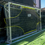 Rede de nylon vazada para trave de futebol society (5~5,20m) treinamento de pontaria Velden - par