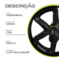 Roda Dupla Abdominal Profissional Envolst