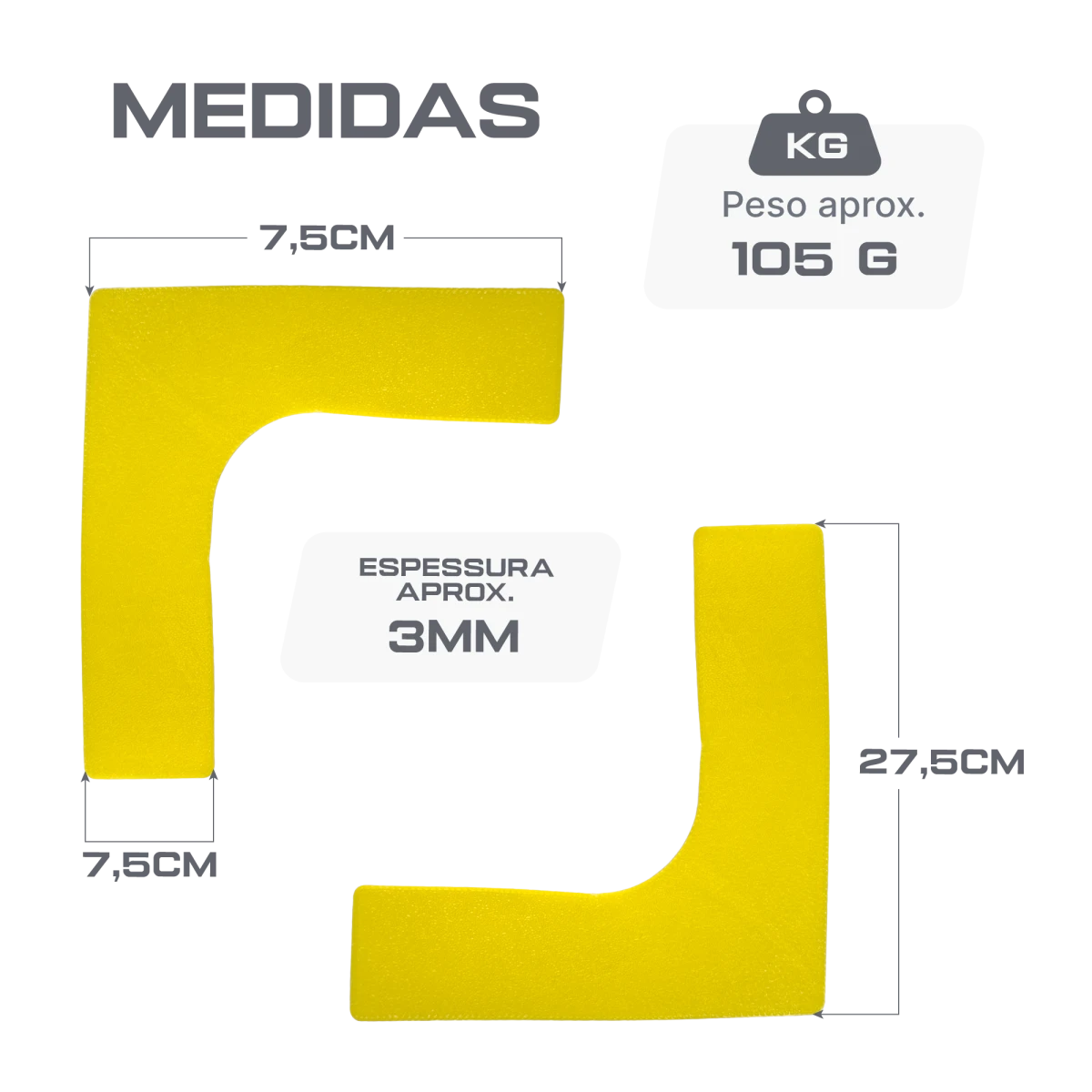 Marcadores de quadra cantos Velden - Amarelo