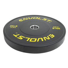 Anilha Olímpica Bumper para Crossfit e LPO 35Lb Envolst