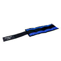 Tornozeleira caneleira em vinilona azul profissional 1kg Envolst - par