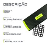 Step Aeróbico Fitness Ajustável 3 Alturas 10 15 20cm Envolst