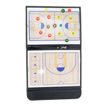Prancheta tática magnética com caneta para treinamento de basquete Pista e Campo - Modelo pasta preta