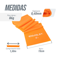 Faixa Elástica (Thera Band) Intensidade Leve Envolst