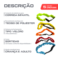 Elásticos para jogo de corrida infantil de 3 pernas 5un Neofun