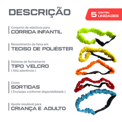 Elásticos para jogo de corrida infantil de 3 pernas 5un Neofun