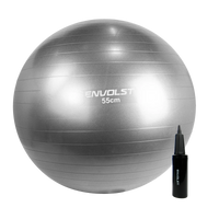 Bola Suíça Gym Ball 55cm Anti Estouro Envolst - Cinza