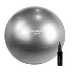Bola Suíça Gym Ball 55cm Anti Estouro Envolst - Cinza