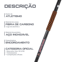 Dardo de atletismo de fibra de carbono 700g WA-IAAF Sportland