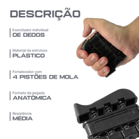Exercitador para mãos e dedos com molas Envolst