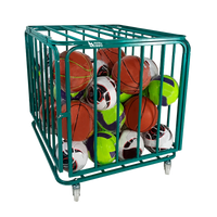 Carrinho guarda volumes de aço para transporte e armazenagem de bolas Pista e Campo