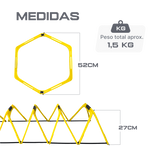 Arco plano Barreira Hexagonal - cnj 6 pcs
