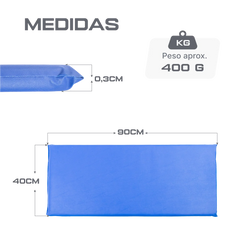 Colchonete de ginástica D20 0,90 x 0,40 x 0,03m Envolst - Preto