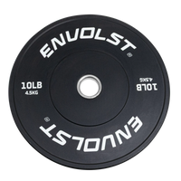 Anilha Olímpica Bumper para Crossfit e LPO 10Lb Envolst