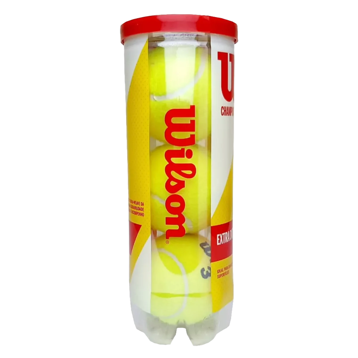 Bolinha/bola de tênis de campo Championship Extra Duty Wilson - tubo com 3 und