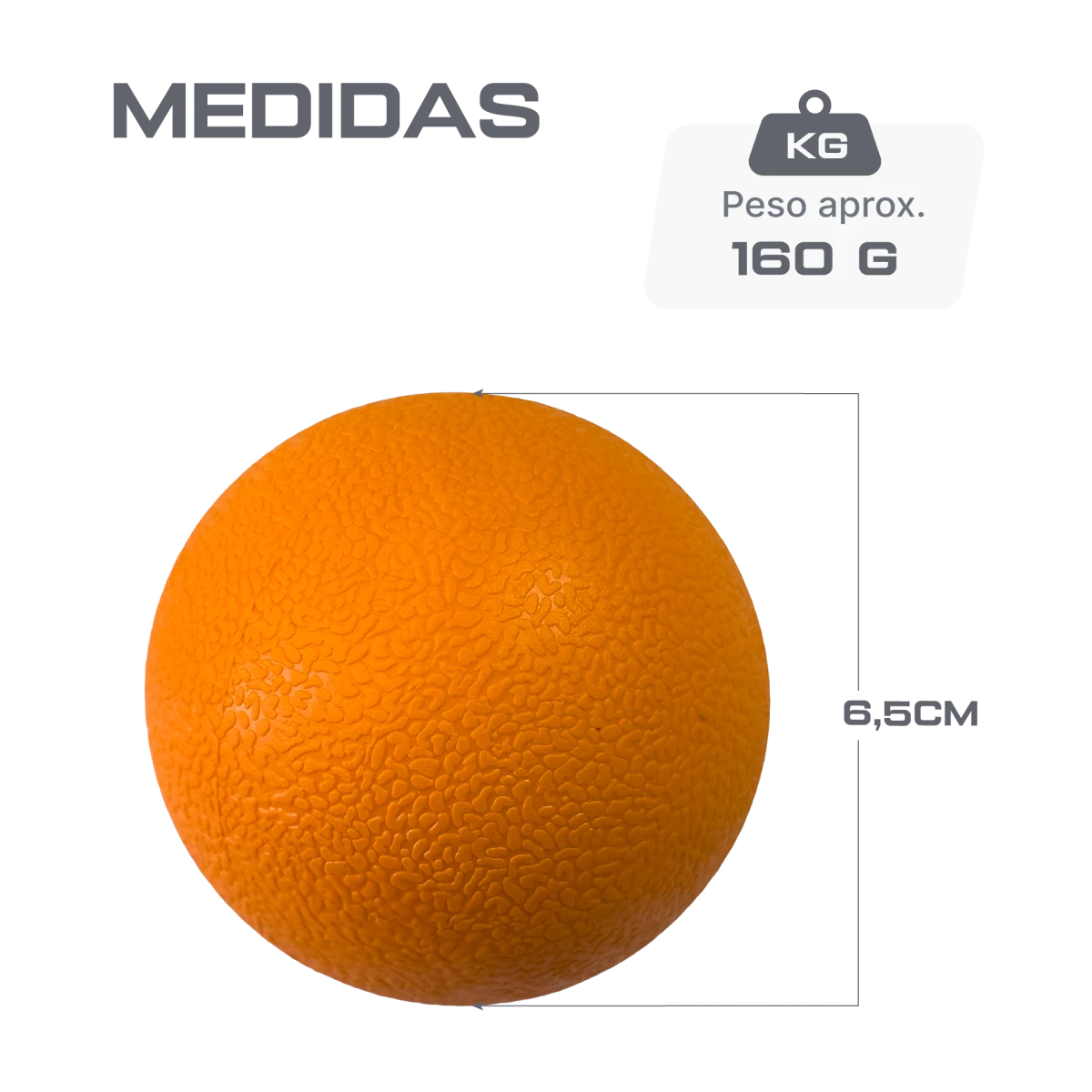 Bola De Massagem Para Liberação Miofascial Lacrosse 65mm