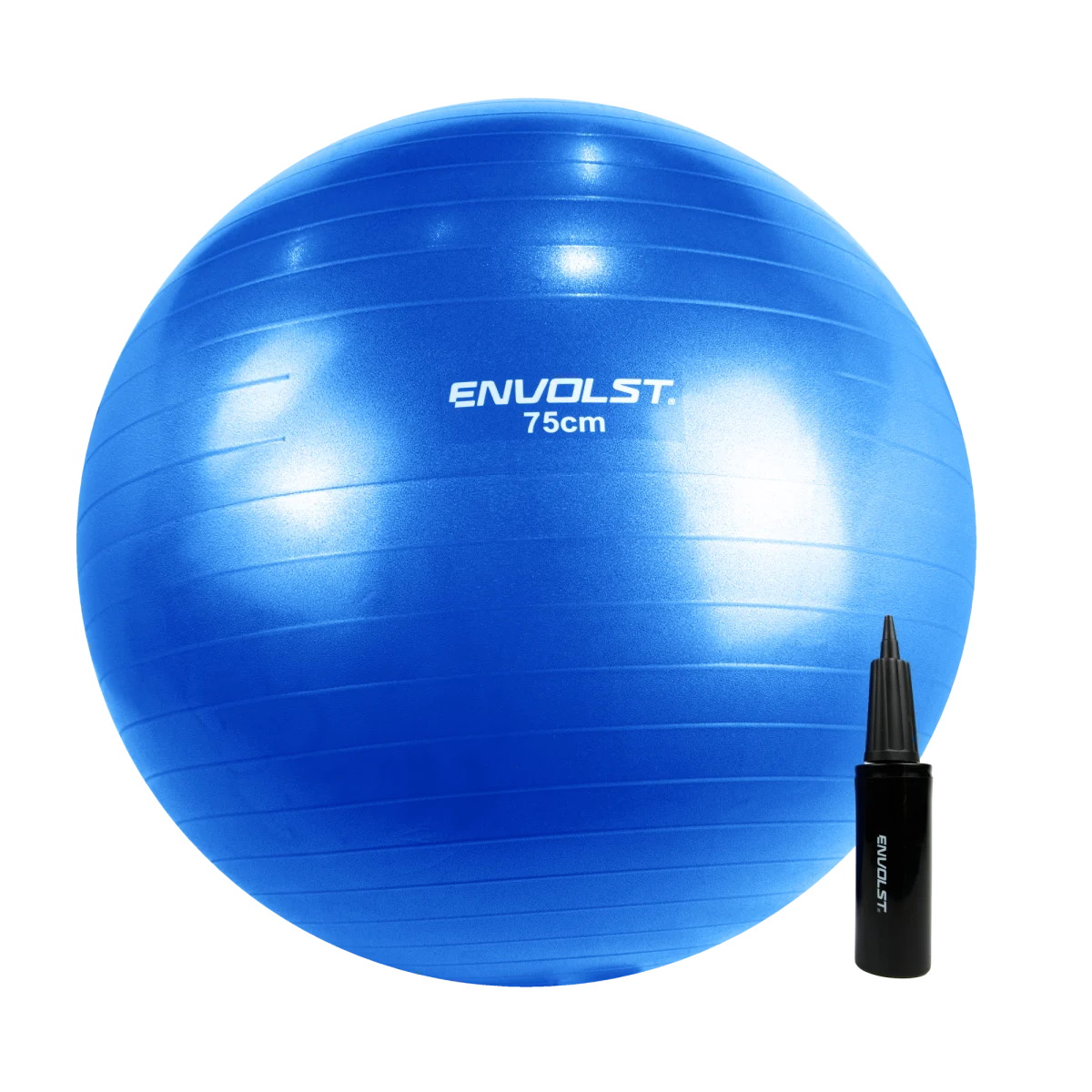 Bola Suíça Gym Ball 75cm Anti Estouro Envolst - Azul