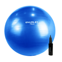 Bola Suíça Gym Ball 75cm Anti Estouro Envolst - Azul