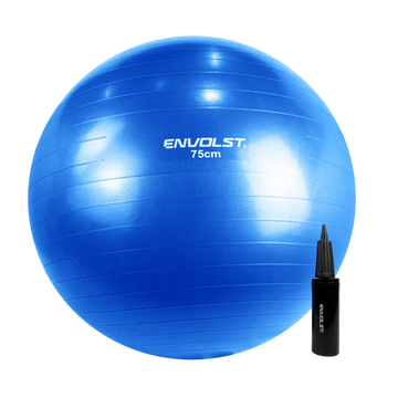 Bola Suíça 75cm Gym Ball Para Pilates Anti-Burst com Bomba Envolst