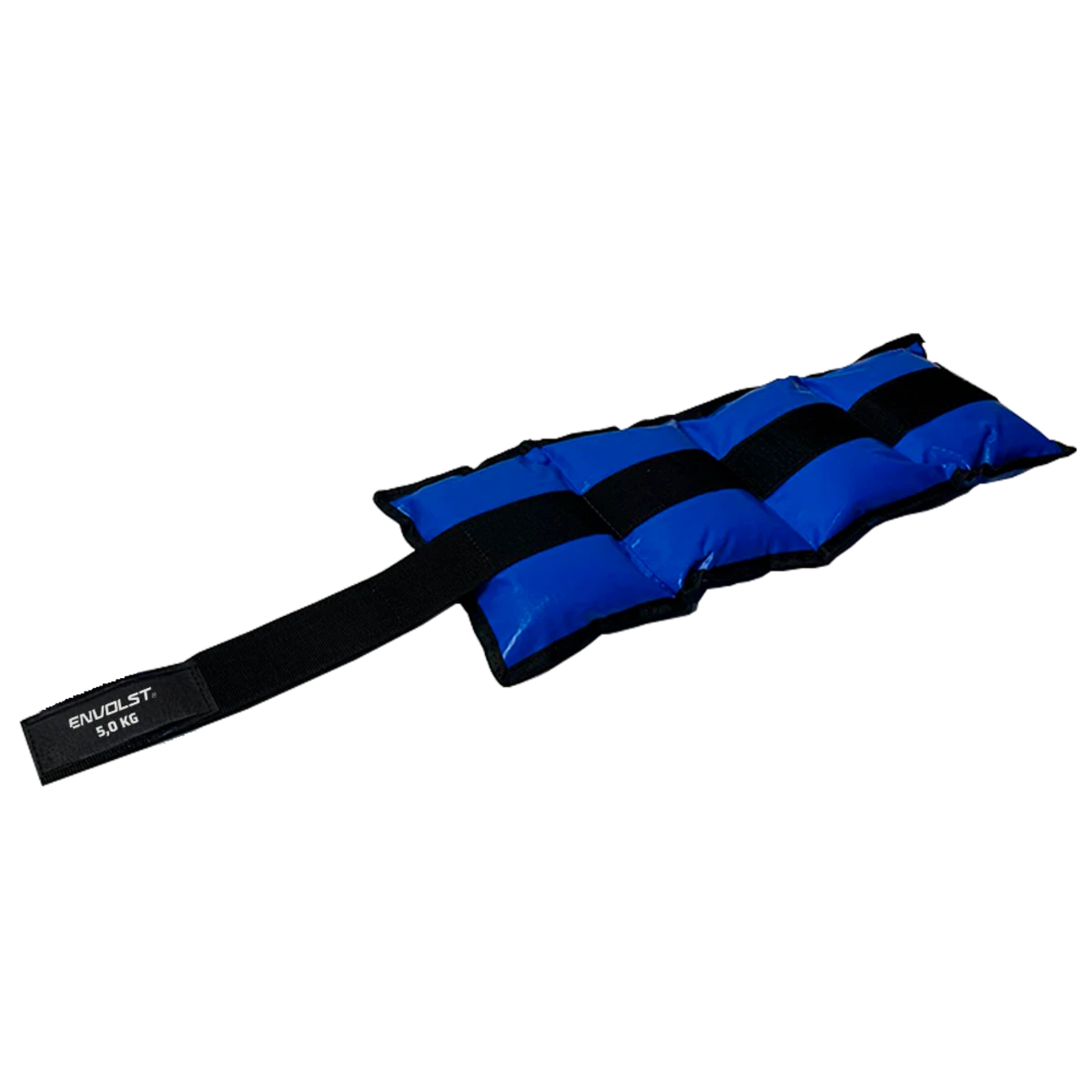 Tornozeleira caneleira em vinilona azul profissional 5kg Envolst - par