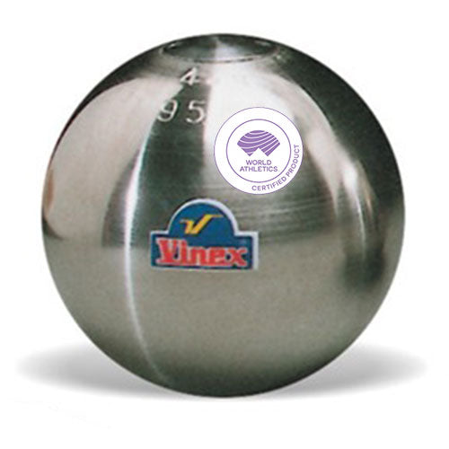 Peso de atletismo de aço inoxidável 4,00kg 95mm avançado Vinex - Certificado WA-IAAF