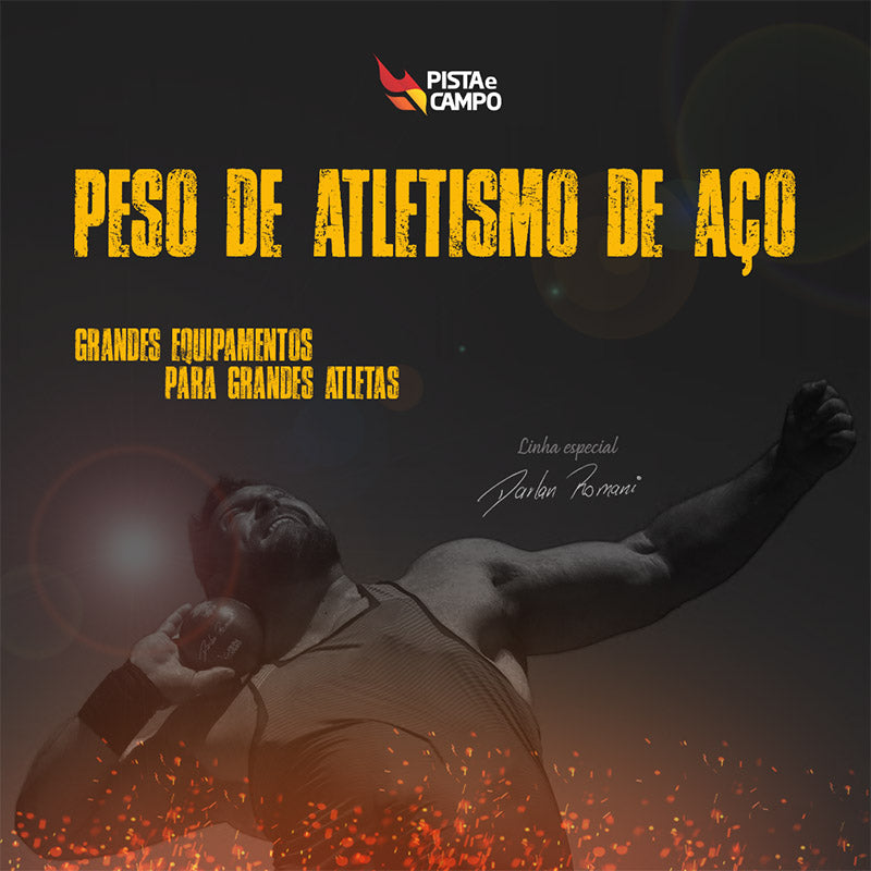 Peso de atletismo de aço 7,26 kg 129mm avançado ATE Darlan Romani - Certificado WA-IAAF