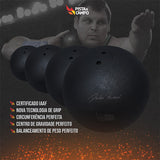 Peso de atletismo de aço 6,00kg 124mm avançado ATE Darlan Romani - Certificado WA-IAAF