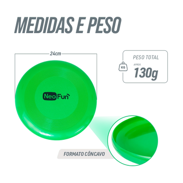 Disco Frisbee de Plástico para Recreação NeoFun