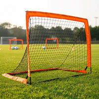 Mini-trave de futebol pop-up de fibra de vidro e rede de nylon média (120x80x80cm) Velden