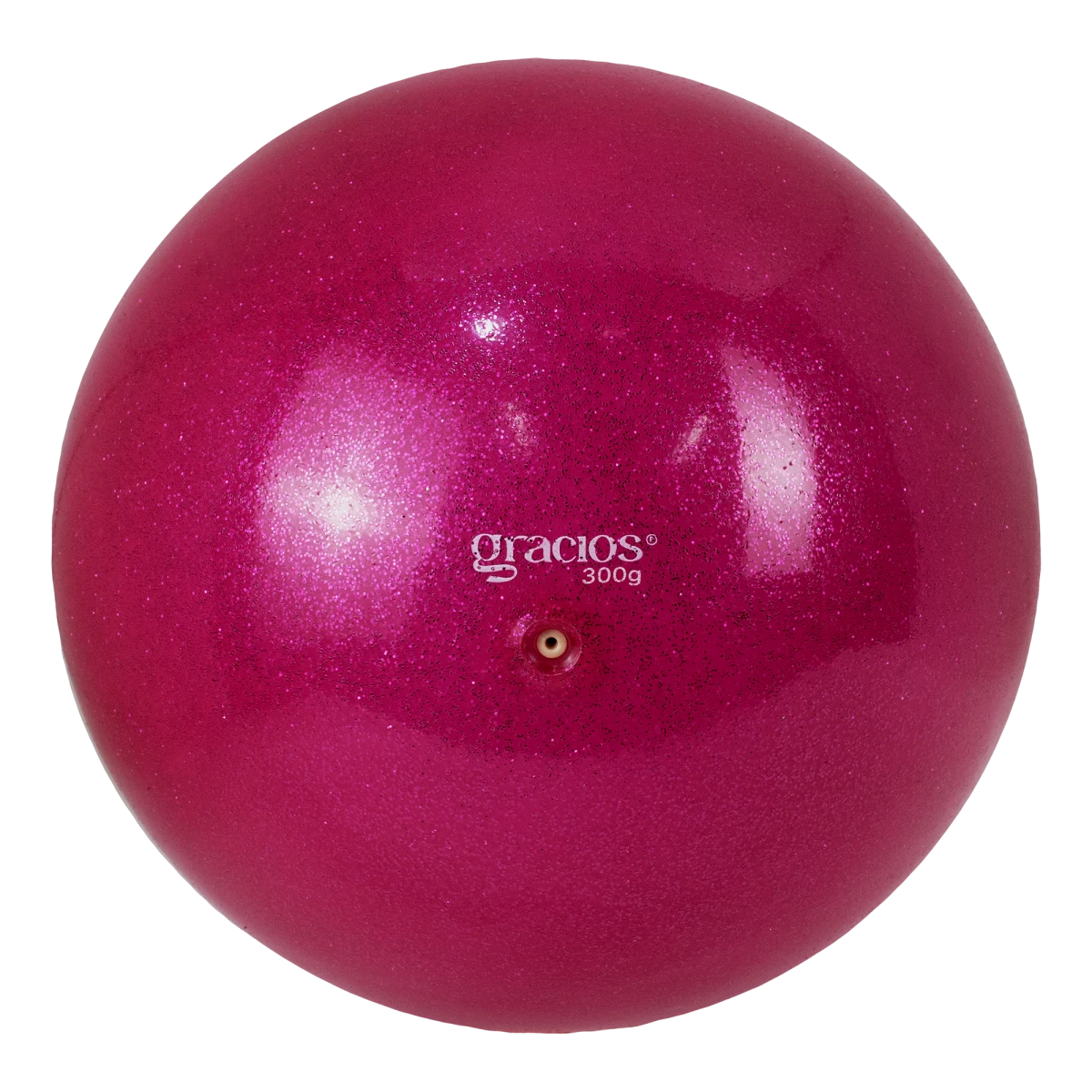 Bola Ginástica Rítmica Oficial 300g Glitter Gracios - Roxo