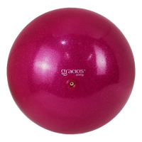 Bola Ginástica Rítmica Oficial 300g Glitter Gracios - Roxo