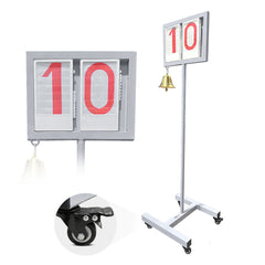 Placar de voltas com dois dígitos e sino para atletismo Pista e Campo