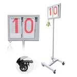 Placar de voltas com dois dígitos e sino para atletismo Pista e Campo
