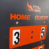 Placar de resultados para tênis Pista e Campo