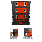 Placar de resultados para tênis Pista e Campo