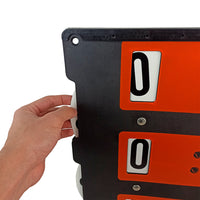 Placar de resultados para tênis Pista e Campo