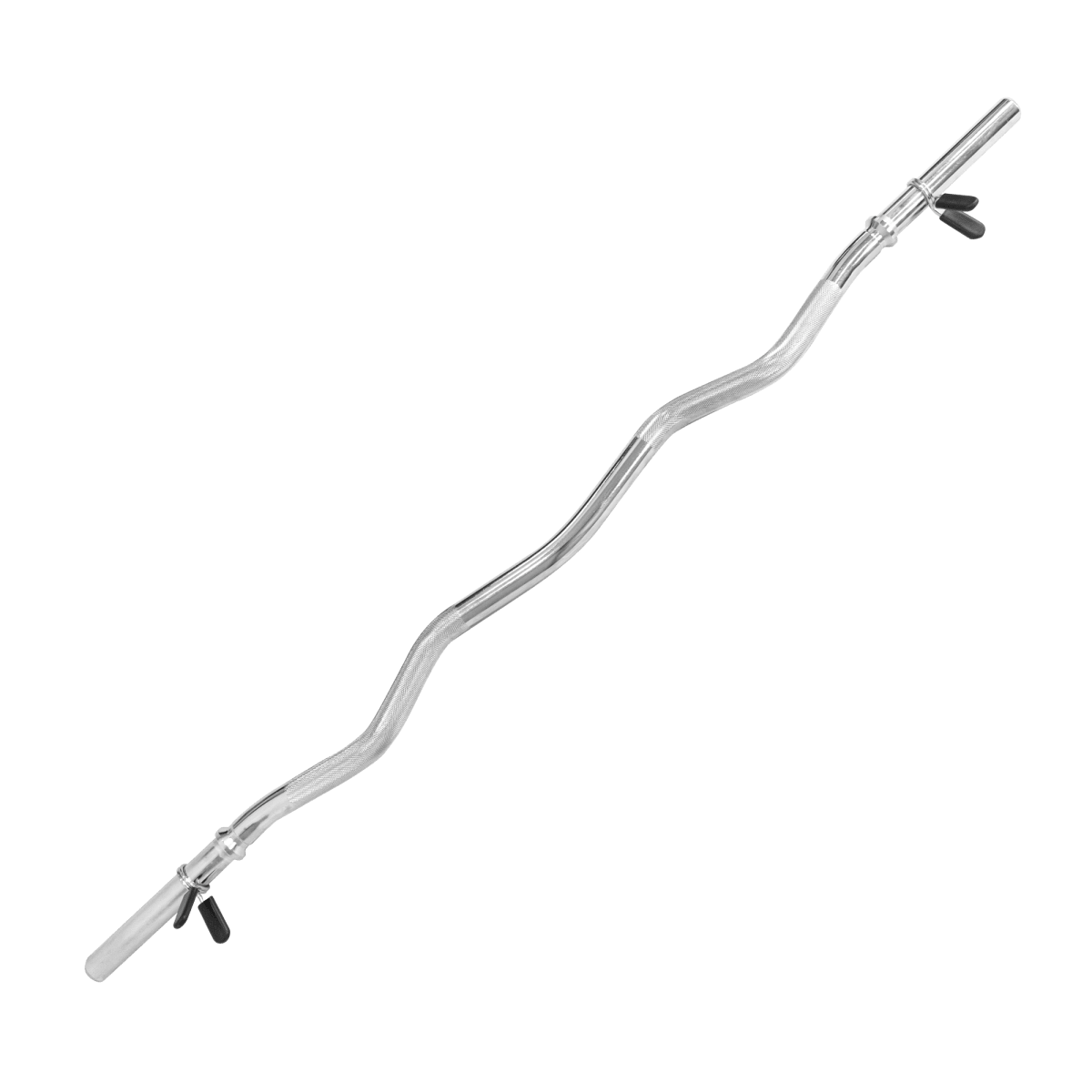 Barra de Musculação W 1,20m Maciça 28mm e Presilhas Envolst