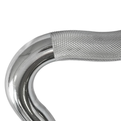 Barra W Super Curl 1,20m Olimpica Cromada Envolst