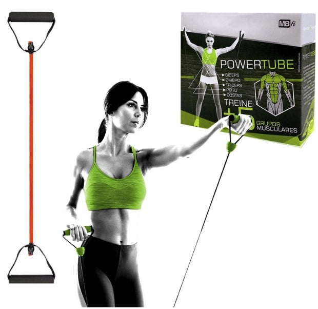 Extensor elástico de tensão (elástico tubing com manoplas em D) Mbfit