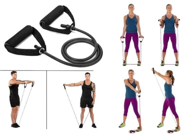 Extensor elástico de tensão (elástico tubing com manoplas em D) Mbfit