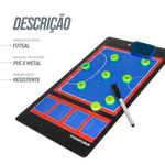 Prancheta tática magnética dupla face com caneta para treinamento de Futsal Pista e Campo