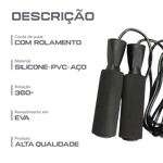 Corda de pular de PVC 6mm com rolamento Pista e Campo