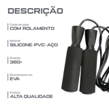 Corda de pular de PVC 4mm com rolamento Envolst