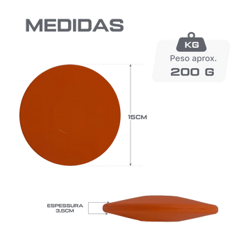 Disco de Atletismo Infantil PVC Macio 200g Pista e Campo