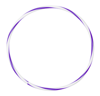 Arco de ginástica rítmica bambolê em espiral 90cm de diâmetro Gracios - Azul e Branco