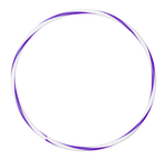 Arco de ginástica rítmica bambolê em espiral 90cm de diâmetro Gracios - Azul e Branco